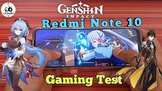 Redmi Note 10 genshin impact || gaming test || Snapdragon 678, 4,64GB