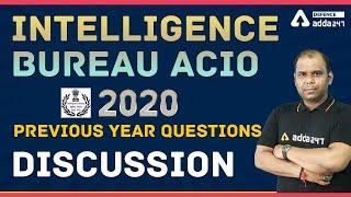 Intelligence Bureau ACIO (II) 2020 | Previous Year Questions Discussion | SSC Adda247