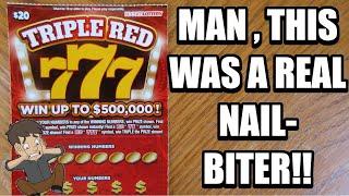 Nerve-Racking First Win On The New "Triple Red 777" Lottery Ticket Scratch Off!!