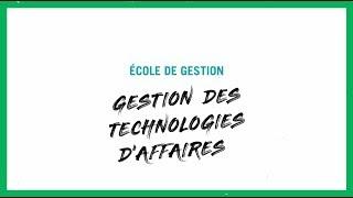 La concentration « Gestion des technologies d'affaires » du bac en administration des affaires