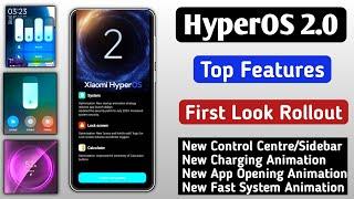 Xiaomi HyperOS 2.0 Top Features First Look Release/System Animation/Charging Animation/App Animation