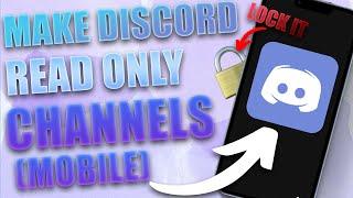 Discord How to Make a Channel Read Only Mobile