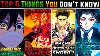 Top 5 Things You Don't Know About Demon Slayer Explained In Hindi | AFS | #animevideos  #anime