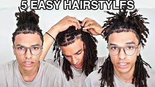 5 EASY Dreadlock Hairstyles