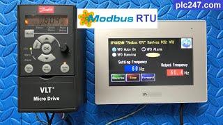 Proface HMI "Modbus RTU" Danfoss FC51 Tutorial