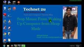How to Stop Mouse From Waking Up Computer From Sleep Mode