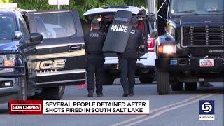 Multiple people in custody after shots fired at South Salt Lake gathering