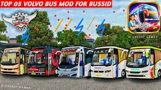 Top 5 Volvo Bus Mods For BussidVolvo Bus Mod For Bus Simulator Indonesia | New Bus Mod #bussidmod