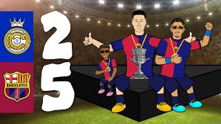 2-5! FC Barcelona DESTROY Real Madrid (SPANISH SUPER CUP FINAL | EL CLÁSICO  Highlights)