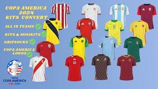 Copa America 2024 Kits and Minikits Convert + Gripsocks - HD |FIFA 16 M