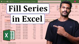 Fill Series in Excel