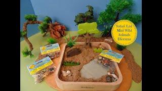 Safari Ltd. Mini Wild Animal Small World Diorama - Learn Animal Names