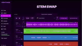 Swap the vocals from any song in seconds using AI