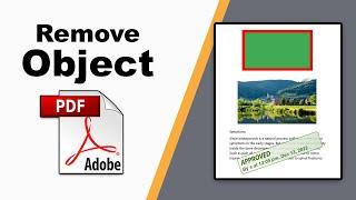 How to remove objects in pdf using Adobe Acrobat Pro DC