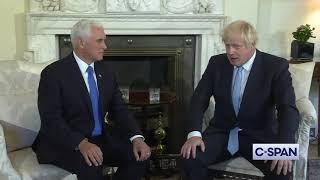 VP Mike Pence meets with PM Boris Johnson