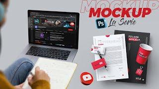 Photoshop Tutorial  Cómo crear desde cero un Mockup de Laptop, Computadora o TV (FÁCIL y RÁPIDO)