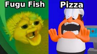 Pizza Tower Meme react to Fugu Fish