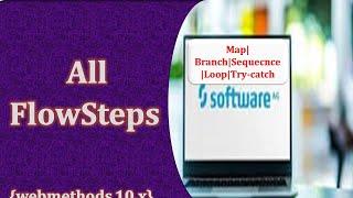 Webmethods all flow steps in One flow service | webmethods map | branch | loop Demo