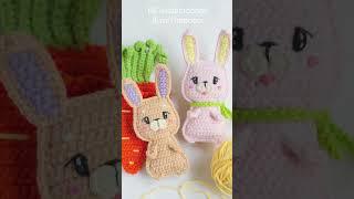 Всего ОДНА пришивная деталь. Как связать зайчика крючком  #amigurumi #вязание #crochet