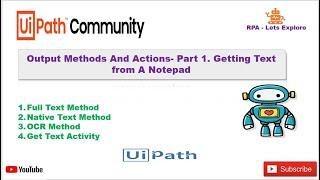 Output Method And Actions