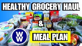HEALTHYWW WEEKLY GROCERY HAUL PLUS Weight Watchers Meal Plan for the Week - WW POINTS INCLUDED!