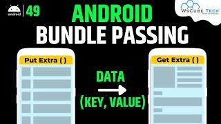 Android Bundle Passing Tutorial: Passing Data Between Activities using Intent in Android