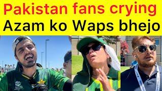 USA Beat Pakistan  Pak fans crying  over heavy loss vs USA in ICC T20 World Cup 2024