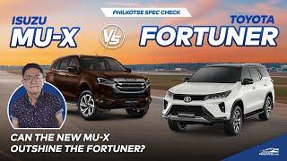 2022 Isuzu mu-X vs Toyota Fortuner | Philkotse Spec Check