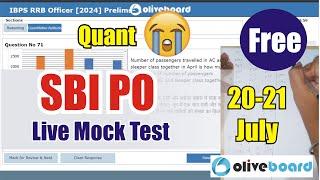 Oliveboard SBI PO Live Mock Test | 20-21 July | How to Attempt Mock | Just Do It | #sbi #sbipo