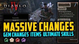 Massive Gem Changes, Item Quality and Ultimate Skills - Coming to Diablo 4 Patch 2.0