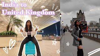 India to United Kingdom student travel | University move-in vlog | Pune-Mumbai-London |