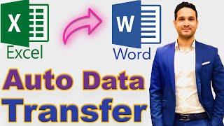 Excel to Word Auto Data Transfer