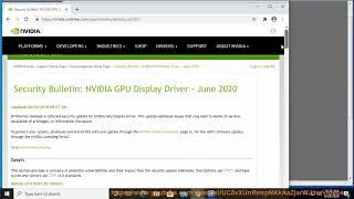 Nvidia Warns Windows Gamers of Serious Graphics Driver Bugs