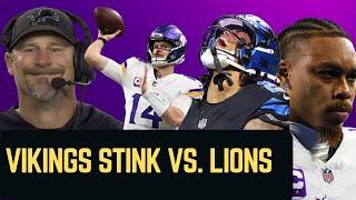 Sam Darnold STINKS & Minnesota Vikings GET SMOKED by Detroit Lions | NFL