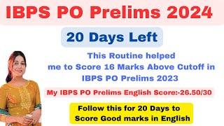 IBPS PO Prelims | 20 Days Left,you still have time.Atleast include these things in your routine.