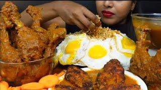 Chicken tandoori with egg rice eating challenge #eating #asmr #spicy  66