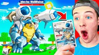 Opening MECHA POKEMON PACKS to get GOD POKEMON in MINECRAFT!