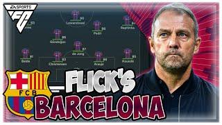 Hansi Flick's 4-3-3 Barcelona Tactics in FC24