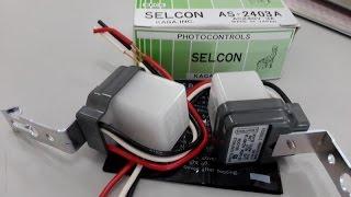 How to operate photo controls/photocell SELCON, AS-2203A AC220V 3A, Made in Japan