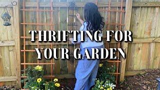 Decorate & Garden On A Budget | Thrift Shopping For A Garden!