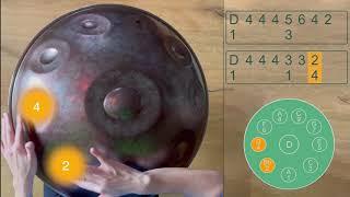 Handpan Tutorial | Metallica - Nothing Else Matters Cover | D-Kurd 10 Tuning | Step-by-Step Cover