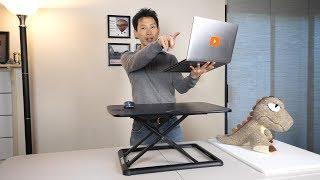 Low Cost Standing Desk Conversion for a Laptop