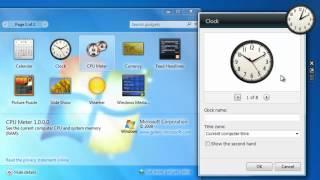 Learn Windows 7 - Desktop Gadgets