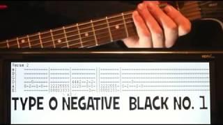 Type O Negative Black No 1 Guitar Chords Lesson & Tab Tutorial / Tabs Cover