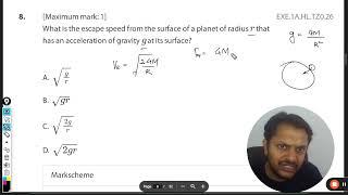 What isthe escape speed from the surface of a planet of radius that has an acceleration of gravity