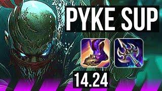 PYKE & Ezreal vs MAOKAI & Smolder (SUP) | KR Diamond | 14.24