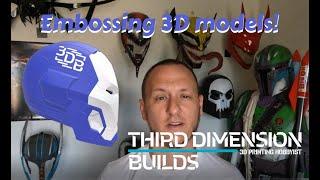 Embossing a 3D model easily