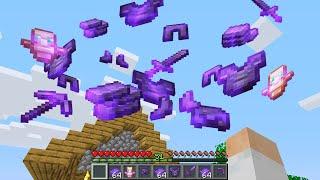 Minecraft UHC but random netherite drops from the sky...