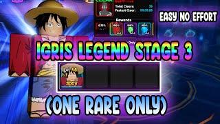 (One Rare Only) Solo Igris Legend Stage Act 3 Easy no Effort Anime Vanguard