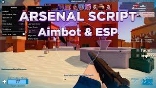 Arsenal Hack Script Aimbot and ESP | Roblox Arsenal GUI